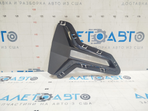 Left fog light frame BMW 3 G20 19-22 without chrome moldings, matte black with gloss black