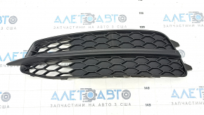 Front bumper grille left Audi A6 C7 12-15 without radar, s-line, structure, sand