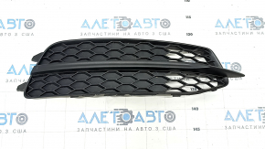Front bumper grille right Audi A6 C7 12-15 without radar, s-line, structure, sand