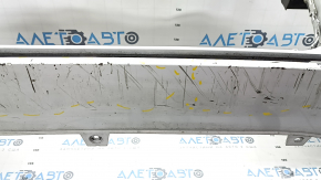 Bare front bumper Audi A6 C7 12-15 for parking sensors, s-line pkg, without plug, white, dented, dents, scratches