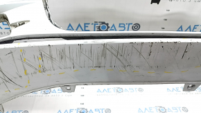 Bare front bumper Audi A6 C7 12-15 for parking sensors, s-line pkg, without plug, white, dented, dents, scratches