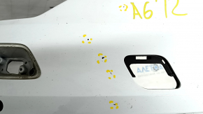 Bare front bumper Audi A6 C7 12-15 for parking sensors, s-line pkg, without plug, white, dented, dents, scratches