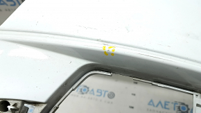 Bare front bumper Audi A6 C7 12-15 for parking sensors, s-line pkg, without plug, white, dented, dents, scratches