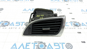 Front passenger air duct deflector Audi A6 C7 12-15 black, with chrome trim