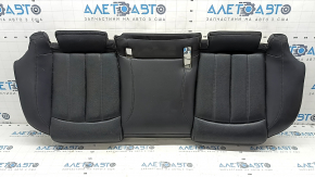 Rear seat cushion Audi A6 C7 12-18 black leather with perforation, dents, rusty frame, needs cleaning