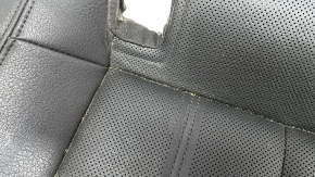 Rear seat cushion Audi A6 C7 12-18 black leather with perforation, dents, rusty frame, needs cleaning