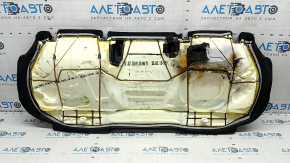 Rear seat cushion Audi A6 C7 12-18 black leather with perforation, dents, rusty frame, needs cleaning