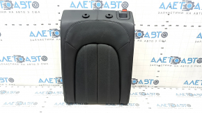 Backrest of the rear row of seats left Audi A6 C7 12-18 leather black with perforation, dented, scratches, needs cleaning