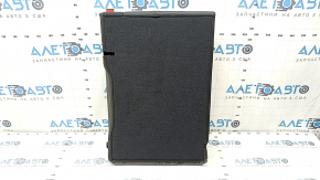 Backrest of the rear row of seats left Audi A6 C7 12-18 leather black with perforation, dented, scratches, needs cleaning