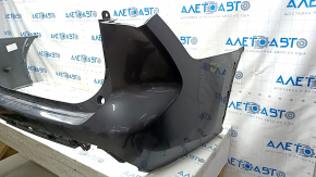Rear bumper bare Toyota Highlander 20-24 without parking sensors, graphite, crack