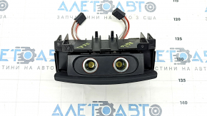 Center console trim with cigarette lighters Audi A6 C7 12-18 black