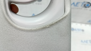 Upper center pillar trim left belt Audi A6 C7 12-18 under deflector, gray, worn, needs cleaning