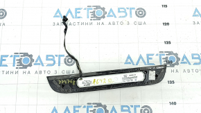 Door sill trim outer rear left Audi A6 C7 12-18 black, with chrome, with backlight, dent, corrosion