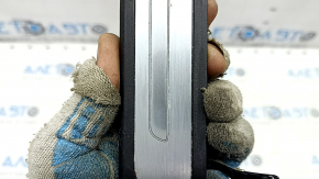 Door sill trim outer rear left Audi A6 C7 12-18 black, with chrome, with backlight, dent, corrosion
