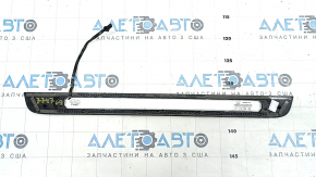 Door sill outer front left Audi A6 C7 12-18 black, with chrome, with backlight, corrosion, scratches