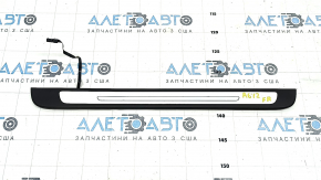 Door sill trim outer front right Audi A6 C7 12-18 black, with chrome, with backlight, corrosion, scratches