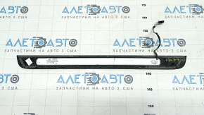 Door sill trim outer front right Audi A6 C7 12-18 black, with chrome, with backlight, corrosion, scratches