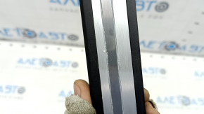 Door sill trim outer front right Audi A6 C7 12-18 black, with chrome, with backlight, corrosion, scratches