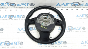 Bare steering wheel Audi A6 C7 12-18 black leather under the paddles, without buttons and paddles, worn