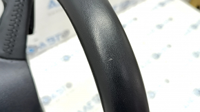 Bare steering wheel Audi A6 C7 12-18 black leather under the paddles, without buttons and paddles, worn