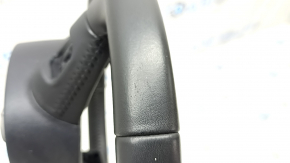 Bare steering wheel Audi A6 C7 12-18 black leather under the paddles, without buttons and paddles, worn