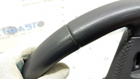 Bare steering wheel Audi A6 C7 12-18 black leather under the paddles, without buttons and paddles, worn