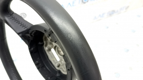 Bare steering wheel Audi A6 C7 12-18 black leather under the paddles, without buttons and paddles, worn