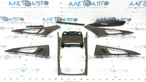 Set of interior trims under the tree Audi A6 C7 12-18 under the tree, under the driver's memory, "quattro", crack in the fastening, scratches