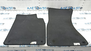 Set of floor mats for Audi A6 C7 12-18 black, cloth, for cleaning