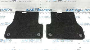 Set of floor mats for Audi A6 C7 12-18 black, cloth, for cleaning