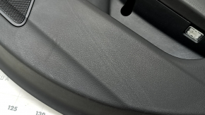 Door trim card rear right Audi A6 C7 12-18 leather black, insert and armrest leather black, with handle, BOSE, dents, worn