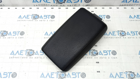 Armrest of the central console Audi A6 C7 12-18 leather black, crack in the fastening