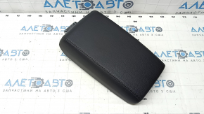 Armrest of the central console Audi A6 C7 12-18 leather black, crack in the fastening