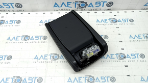 Armrest of the central console Audi A6 C7 12-18 leather black, crack in the fastening