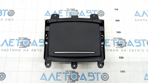 Cup holder center console Audi A6 C7 12-18 leather black with chrome