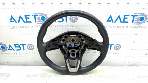 Naked steering wheel Mazda CX-5 20-25 black leather, with pads, worn, faded