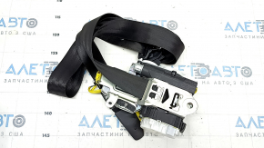 Passenger seat belt Audi A6 C7 12-18 black, shot, worn