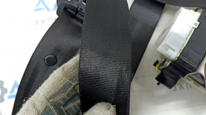 Passenger seat belt Audi A6 C7 12-18 black, shot, worn