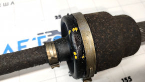 Drive axle shaft rear left Ford Explorer 11-19 rusty, outer CV joint boot torn