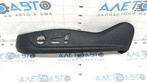 Driver's seat control trim Audi A6 C7 12-17 black, broken mount, scratches