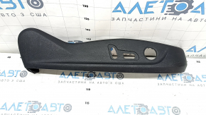 Audi A6 C7 12-17 passenger seat control trim black, worn