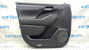 Door trim card front left Toyota Highlander 20-25 leather black, XLE, XSE