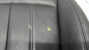 Audi A6 C7 12-17 passenger seat cushion upholstery black leather, heated, for ventilation, dented, for cleaning