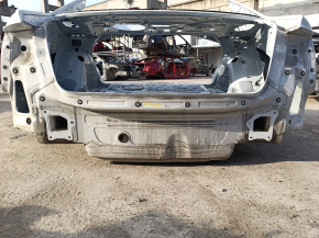 Rear panel Audi A6 C7 12-18 2 parts, on the body, white