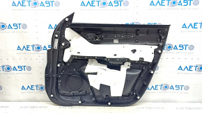 Door trim card front left Mazda CX-5 17-23 with black leather insert, armrest leather black, molding gray, with handle, BOSE
