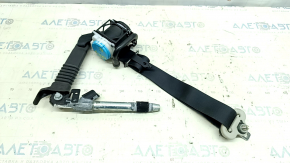 Driver's seat belt with tensioner Mazda CX-5 17-20 black with gray fastening, contact with water