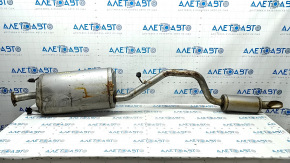 Muffler rear part resonator with barrel Toyota Highlander 20-25 hybrid, dented
