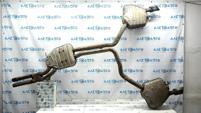 Exhaust line middle section with barrels Audi A6 C7 12-15 3.0T AWD