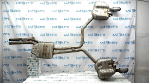 Exhaust line middle section with barrels Audi A6 C7 12-15 3.0T AWD