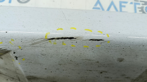 Right threshold Audi A6 C7 12-15 s-line pkg, white, dented, broken, scratches
